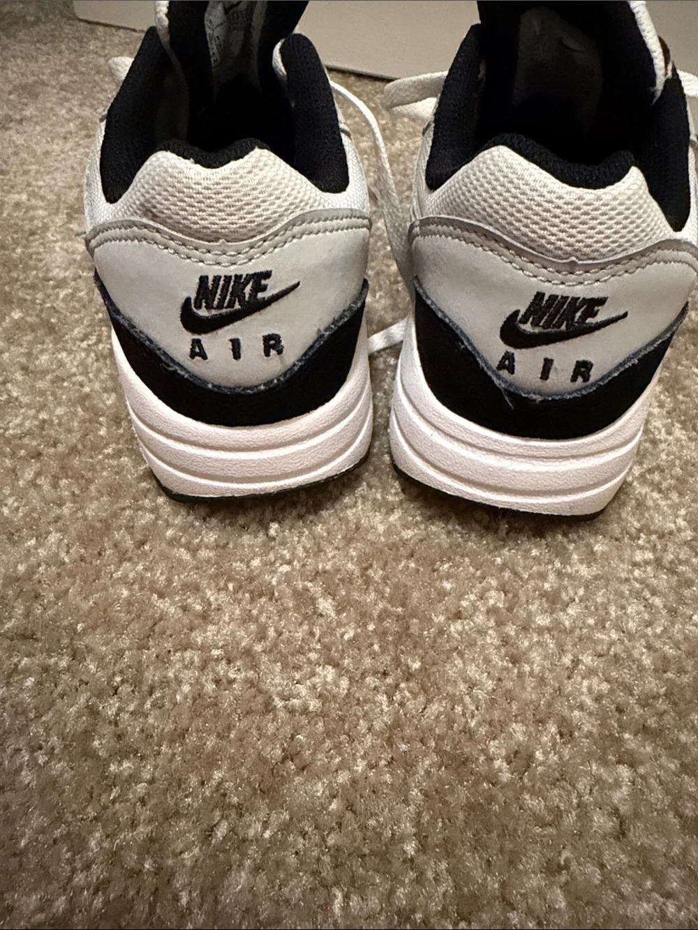 Nike Air Max Kids Low-Top Sneakers in White, Black & Teal